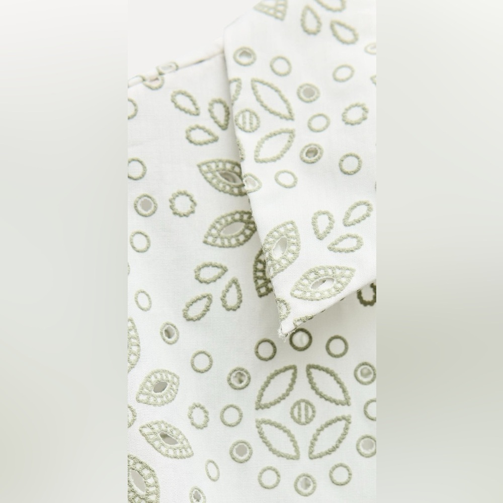 Zara Rubberized Embroidery Midi Dress - Picture 8 of 11
